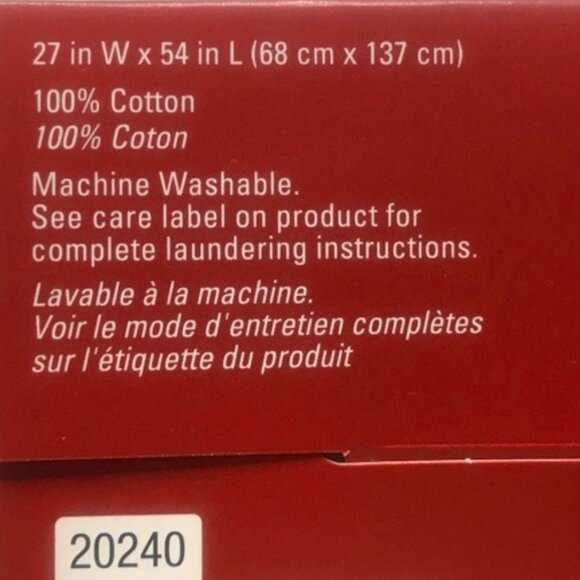 2 new Winter Wonderland 100% Cotton 27x54" BATH Towels - WHITE DOTS on WHITE - Picture 5 of 8